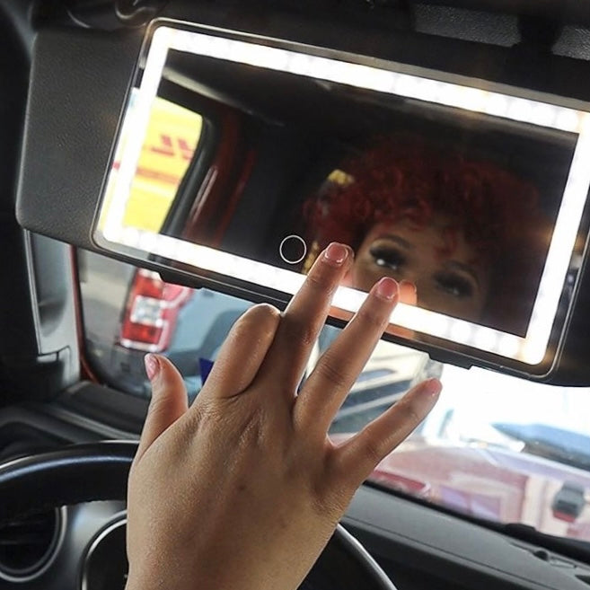 Car Vanity Mirror with Lights